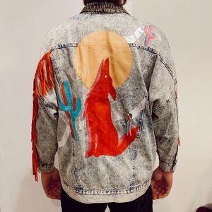 Vintage western jean jacket